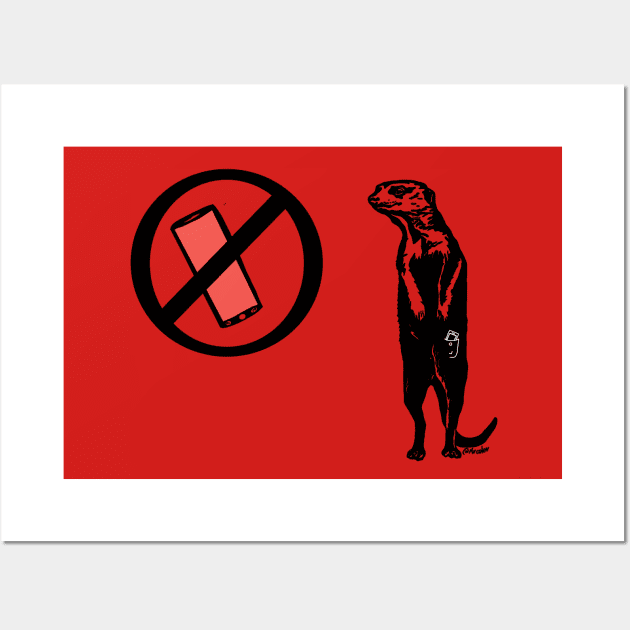 No phone Wall Art by MrColor